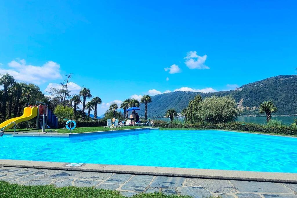 Idyllische Ferienwohnung In Bissone Kültér fotó